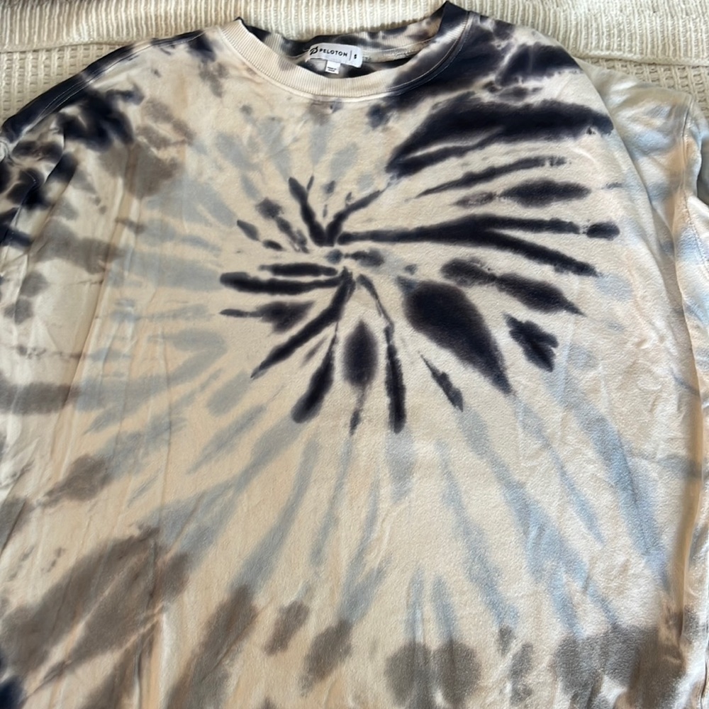 Peloton tie dye crew neck
